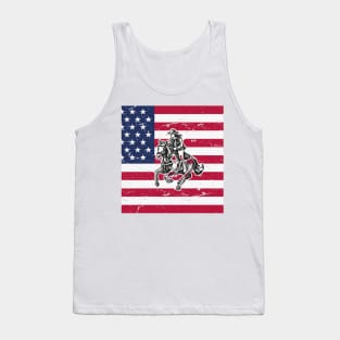 American Flag Cowgirl Tank Top